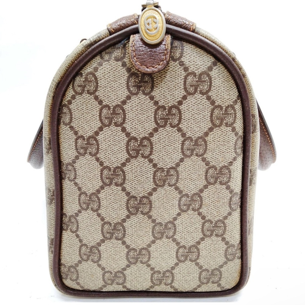 Gucci Brown and Cream Patterned Satchel - Picture 2 of 8